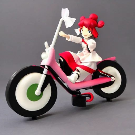 Image similar to touhou plush toy ride the bike