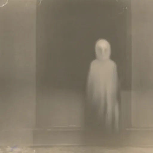 Image similar to found footage photograph of a ghost