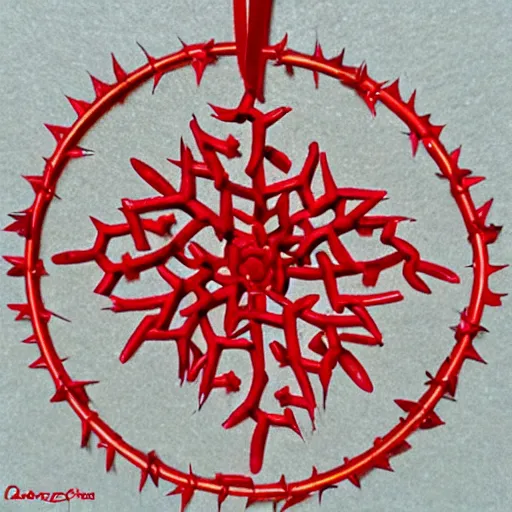 Image similar to ornament pattern made out of thorns