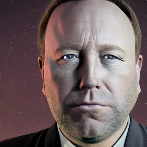 Image similar to hyperrealistic mixed media image of alex jones from info wars as a toad, stunning 3 d render inspired art by istvan sandorfi and greg rutkowski, perfect symmetry, realistic, highly detailed attributes and atmosphere, dim volumetric cinematic lighting, 8 k octane extremely hyper - detailed render, post - processing, masterpiece,