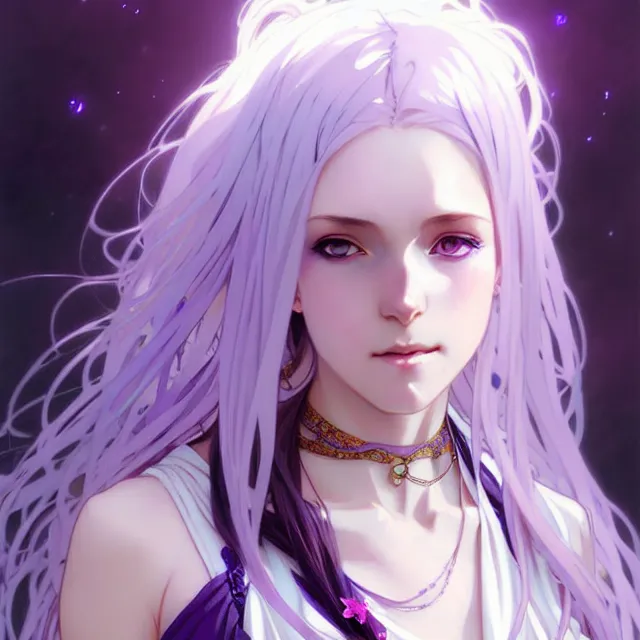 Purple Anime Girl - Profile Pic by Hassyah on DeviantArt