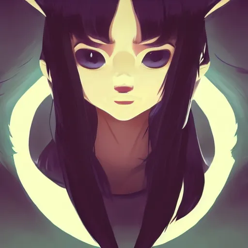 Image similar to face icon stylized minimalist inuyasha, loftis, cory behance hd by jesper ejsing, by rhads, makoto shinkai and lois van baarle, ilya kuvshinov, rossdraws global illumination