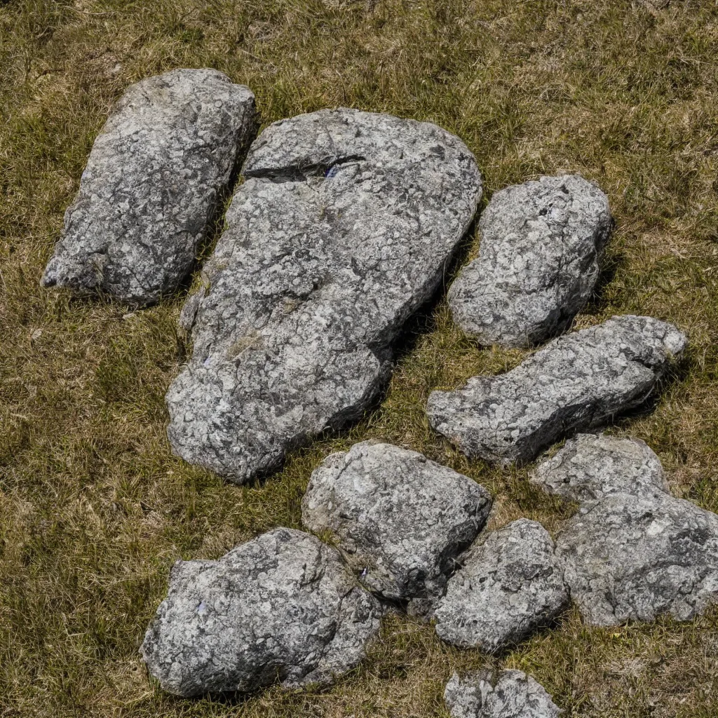 Image similar to A field photo of an extremely beautiful rock