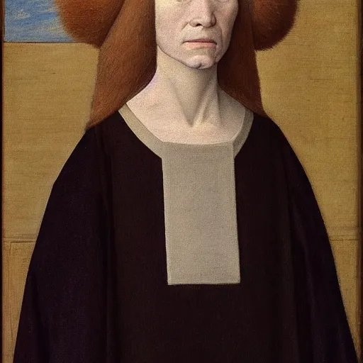 Prompt: a portrait a very ordinary person, by Jean Fouquet, oil painting, anatomically correct, beautiful perfect face, large brushstrokes, sharp focus, Highly Detailed