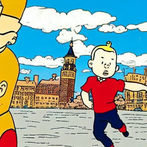 Image similar to tintin en roumanie