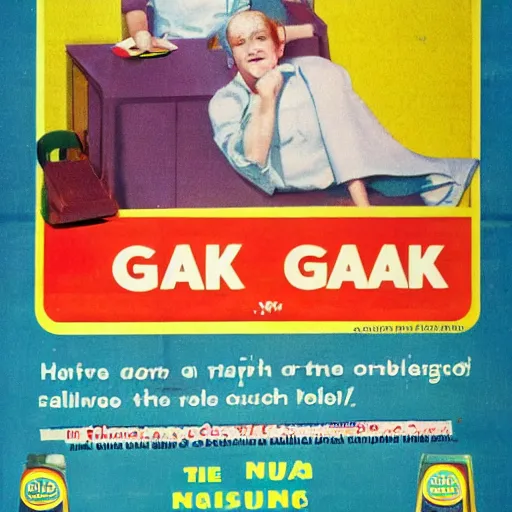 Image similar to advertisement for GAK