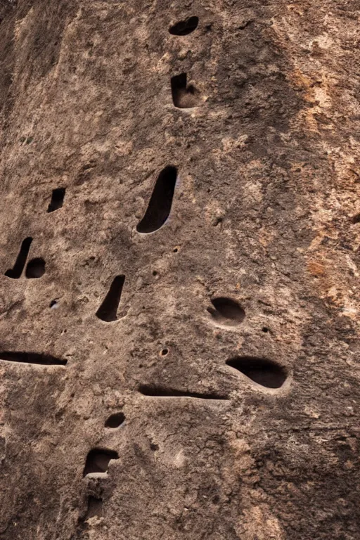 Image similar to 4 k photography of petroglyphs representing crosses, sauwastica, wifi symbol on a cave