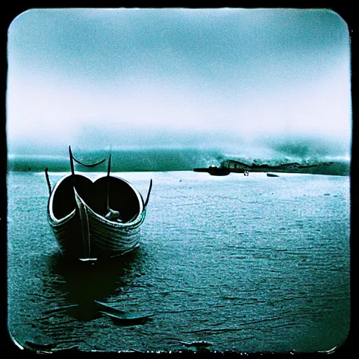 Image similar to Beautiful colored-photo cameraphone 2005 soft liminal Photograph of Vikings