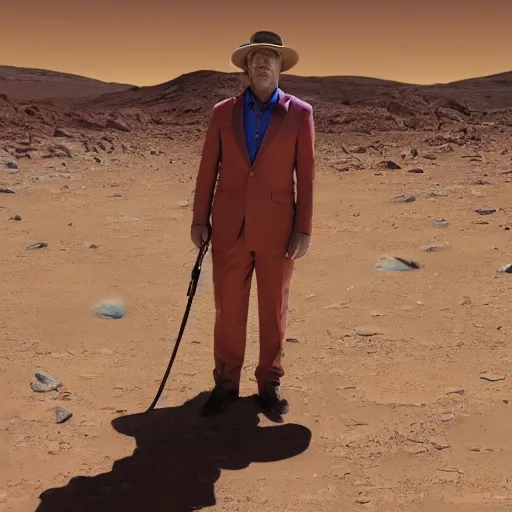 Prompt: saul goodman on mars