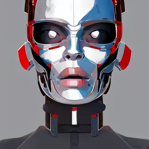 Image similar to face icon stylized minimalist terminator dark fate, loftis, cory behance hd by jesper ejsing, by rhads, makoto shinkai and lois van baarle, ilya kuvshinov, rossdraws global illumination