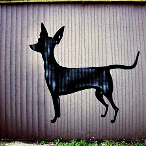 Prompt: min pin dog graffiti street art by banksy