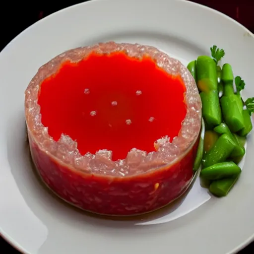 Image similar to russian aspic on the plate