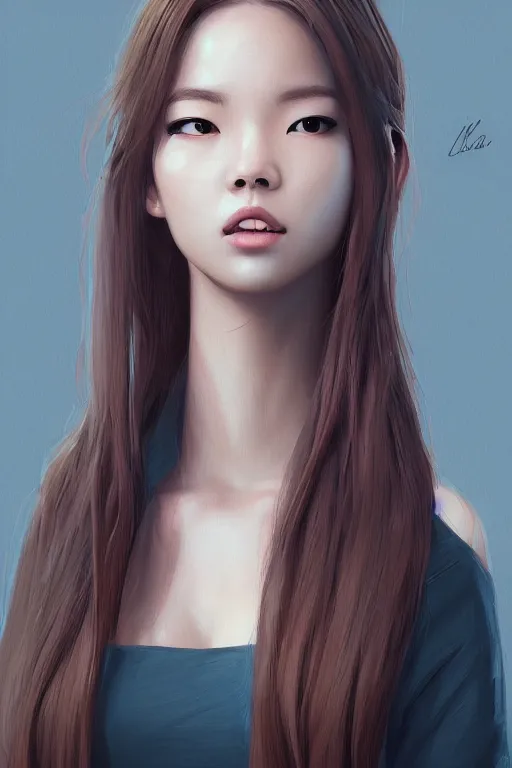 Prompt: portrait of Lisa Blackpink as an architect, highly detailed, digital painting, artstation, concept art, sharp focus, illustration, art by kittichai rueangchaichan