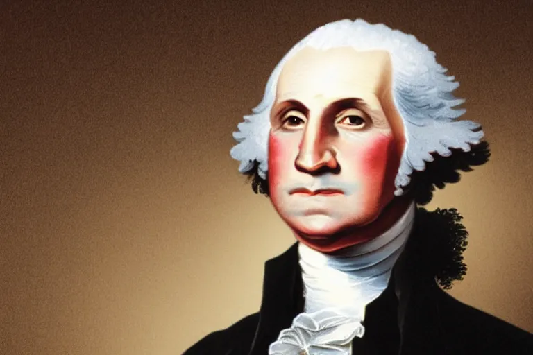 Image similar to george washington dressed as a member of mumford and sons