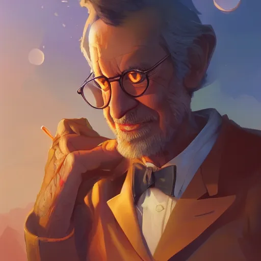 Image similar to hero world steven spielberg, behance hd by jesper ejsing, by rhads, makoto shinkai and lois van baarle, ilya kuvshinov, rossdraws global illumination