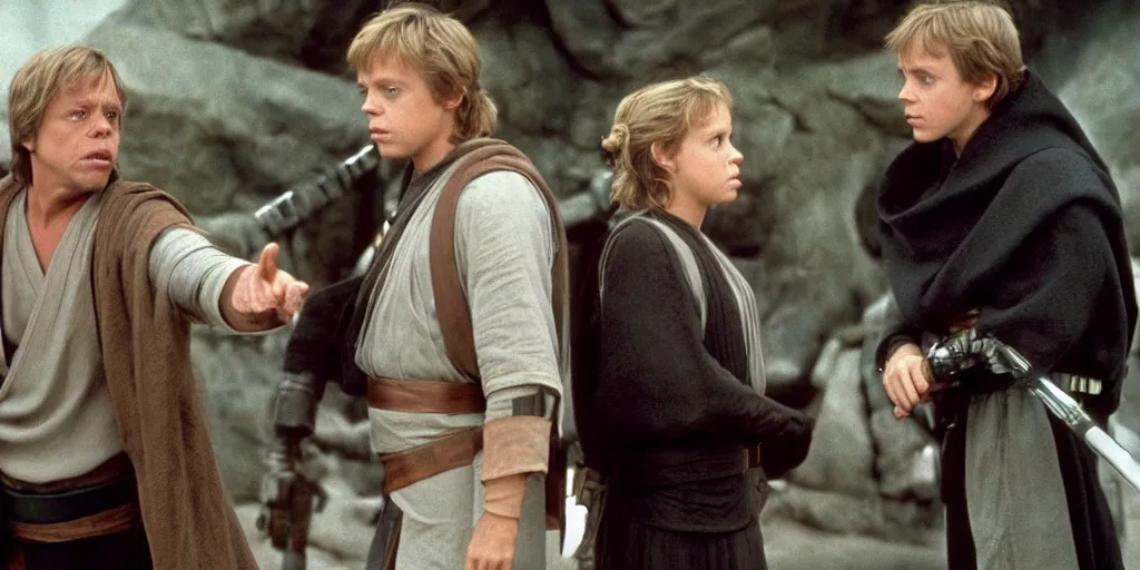 prompthunt: young mark hamill as luke skywalker, cinematic, 8k