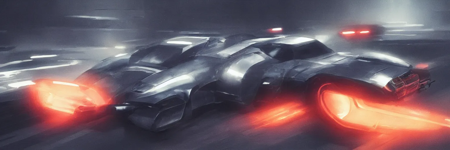 Image similar to Police Spinner, Blade Runner Car, concept art, 2049, illustration by George Hull Design, 8k