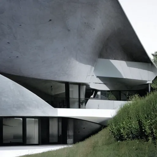 Image similar to house designed by zaha hadid