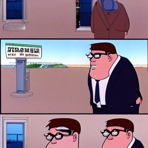 Image similar to the truman show scene with peter griffin