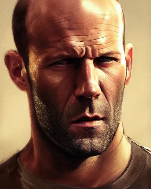 Prompt: jason statham, cinematic, stunning, highly detailed, digital painting, artstation, smooth, hard focus, illustration, art by artgerm and greg rutkowski and alphonse mucha