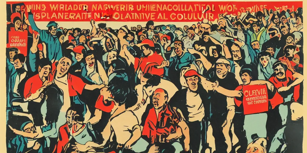 Image similar to Poster depicting International Worker Solidarity and collective action unique-H 832