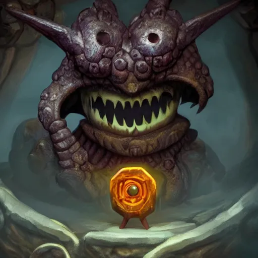 Prompt: beholder from dungeons and dragons, fantasy, 8k, close up, in a dark cavern, menacing