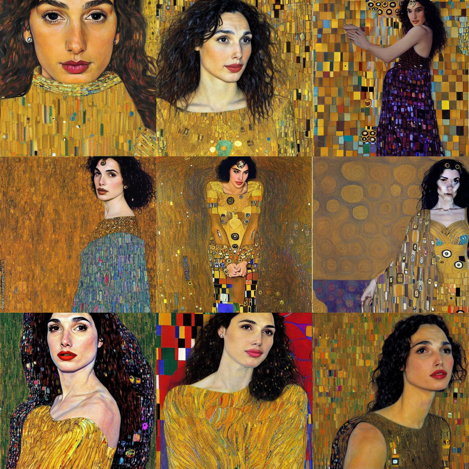 Prompt: painting of Gal Gadot by Gustav klimt