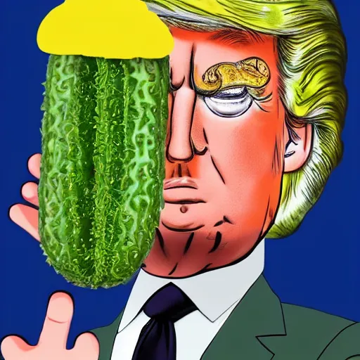 Image similar to pickle trump