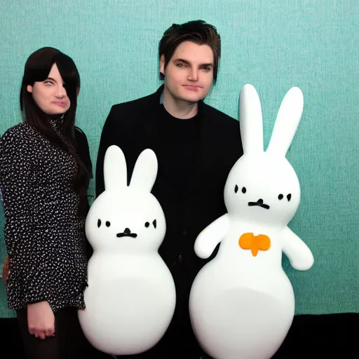 Image similar to Gerard Way meeting Miffy-Miffy Bon-Bon the Bunny Girl