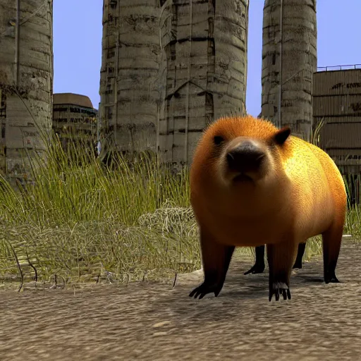 Image similar to capybara from half - life