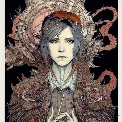 Prompt: prompt : portrait painted in ian mcque style drawn by vania zouravliov and takato yamamoto, inspired by fables, intricate acrylic gouache painting, high detail, sharp high detail