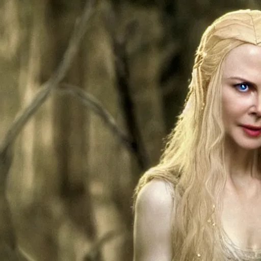 Image similar to nicole kidman as galadriel in the lord of the rings