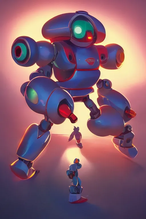 Image similar to metabots medabots medarotto medarot robot minimalist comics, behance hd by jesper ejsing, by rhads, makoto shinkai and lois van baarle, ilya kuvshinov, rossdraws global illumination ray tracing hdr radiating a glowing aura