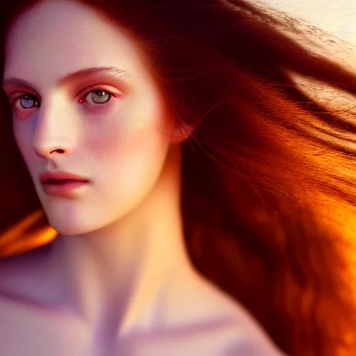 Prompt: photographic portrait of a stunningly beautiful renaissance female in soft dreamy light at sunset, contemporary fashion shoot, by edward robert hughes, annie leibovitz and steve mccurry, david lazar, jimmy nelsson, breathtaking, 8 k resolution, extremely detailed, establishing shot, artistic, hyperrealistic, perfect face, octane render