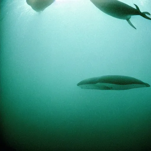 Image similar to Underwater concerto with whales by Trent Parke, clean, detailed, Magnum photos