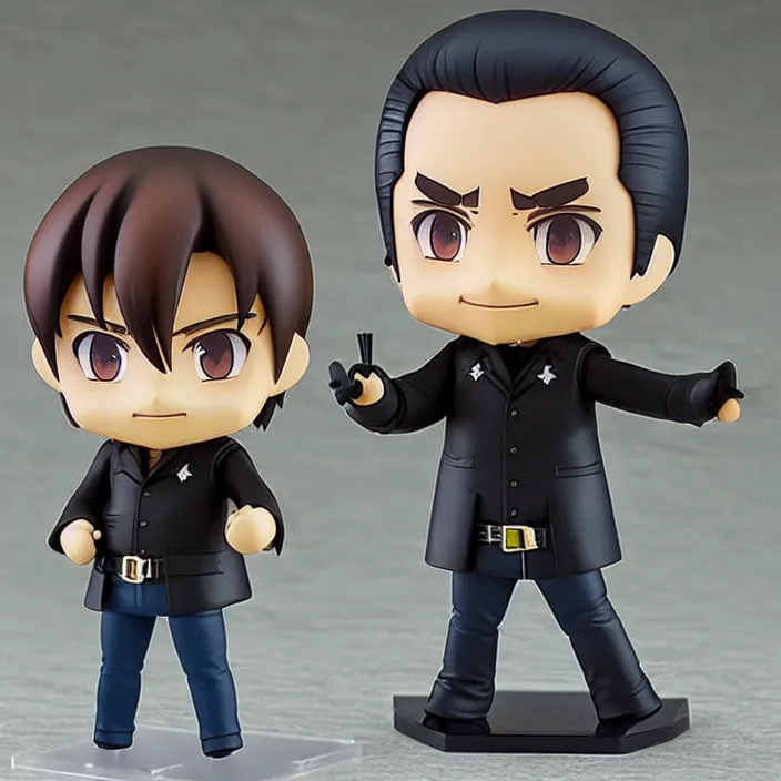 Prompt: Johnny Cash, An anime Nendoroid of Johnny Cash, figurine, detailed product photo