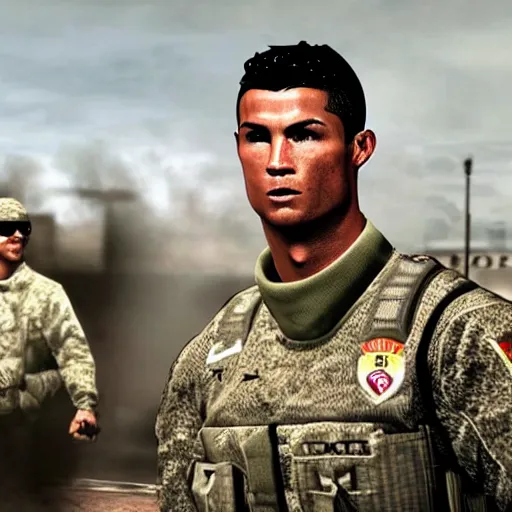 Prompt: Cristiano Ronaldo in MW2