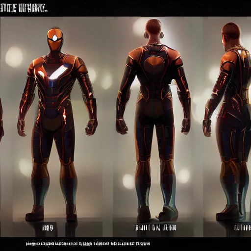 Image similar to a new marvel super hero, science fiction, digital art, unreal engine