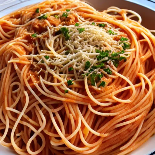 Image similar to an house spaghetti made of spaghetti