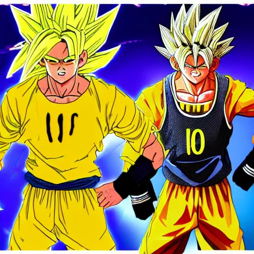 Image similar to super saiyan neymar jr, yellow hair