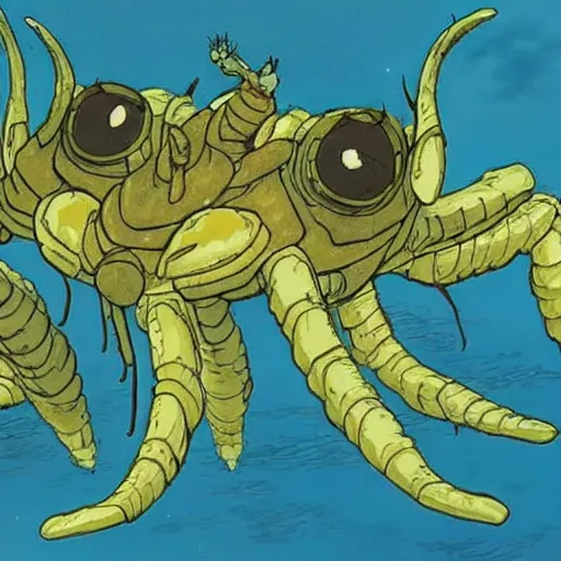 Image similar to these look like the ohmu giant insects in nausicaa of the valley of the wind