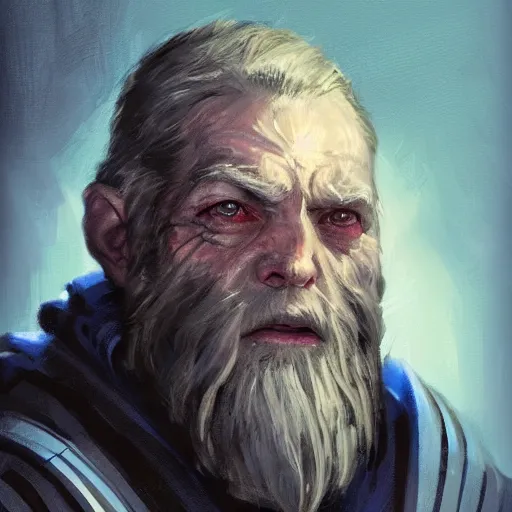 Image similar to portrait of a man by greg rutkowski, old jedi master, he looks like cameron monaghan, beard, wearing a blue jedi robes, star wars expanded universe, he is about 8 0 years old, highly detailed portrait, digital painting, artstation, concept art, smooth, sharp foccus ilustration, artstation hq