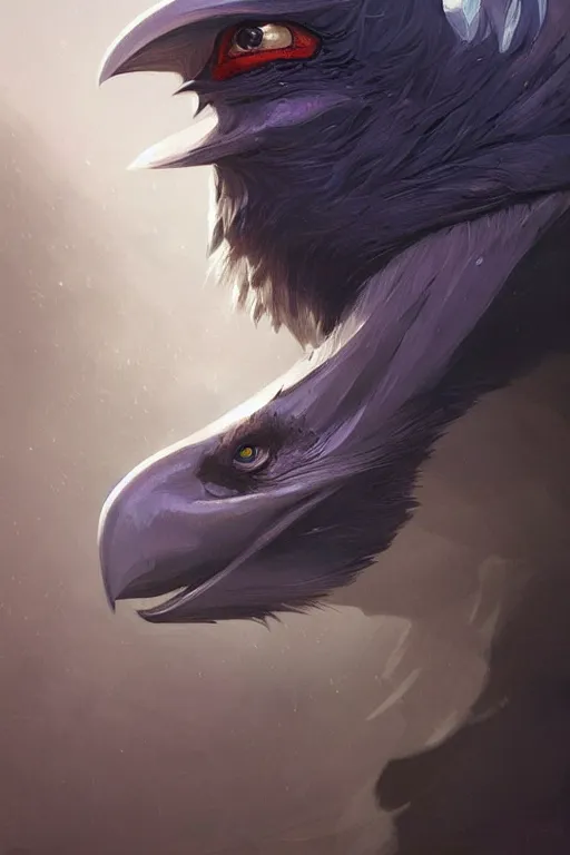 Image similar to kenku, highly detailed, d & d, fantasy, portrait, highly detailed, headshot, digital painting, trending on artstation, concept art, sharp focus, illustration, art by artgerm and greg rutkowski and magali villeneuve