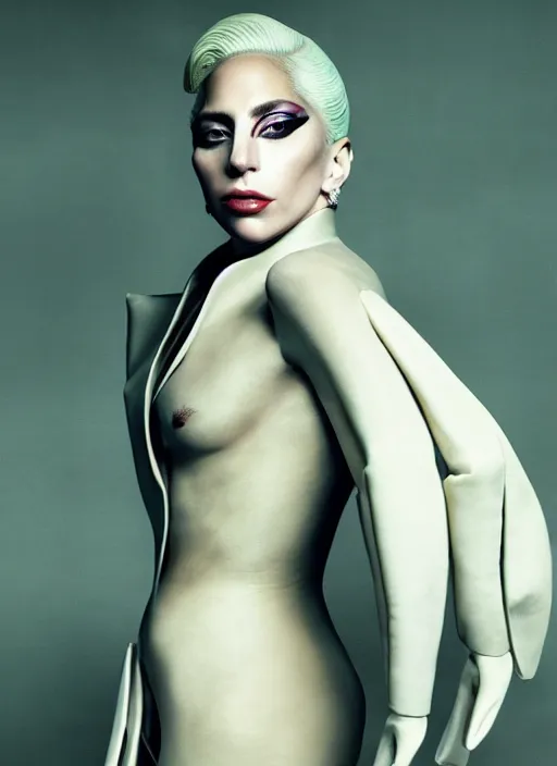 Prompt: lady gaga styled by annie leibovitz posing in an expensive mansion setting , vogue magazine, Highly realistic. High resolution. Highly detailed. Dramatic. 8k.4k.