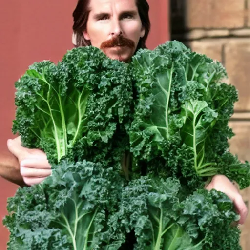 Image similar to christian bale as a kale