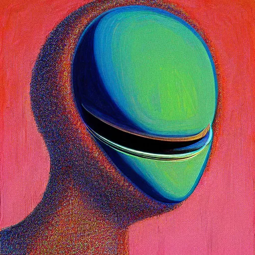 Image similar to alien by wayne thiebaud