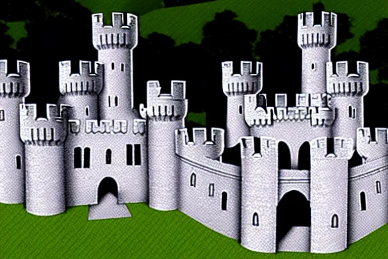 Image similar to a completed castle