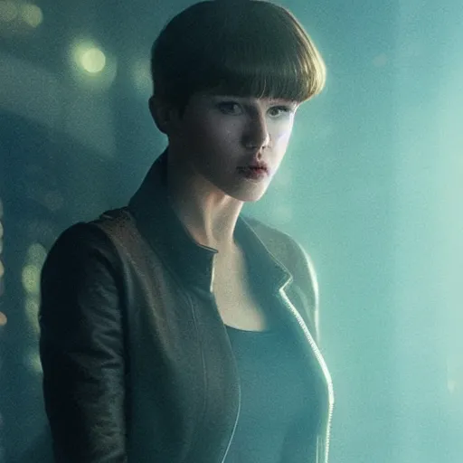 Image similar to female hologram from blade runner 2 0 4 9, neo noire