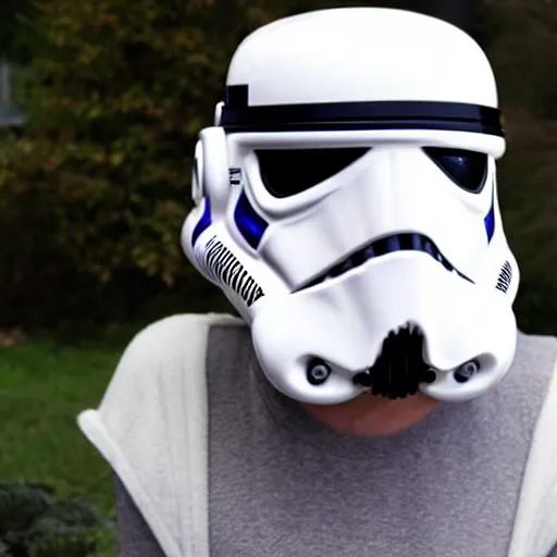 Prompt: a storm trooper helmet designed by lisa frank