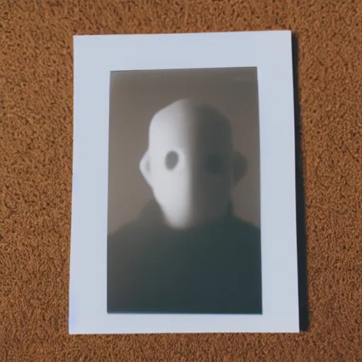 Image similar to polaroid photo of a faceless person